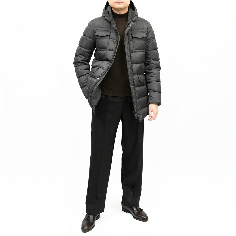 HERNO(ヘルノ) ウォーターレペレントナイロンフーディーダウンジャケット PI0191U-12004Z 14156003132