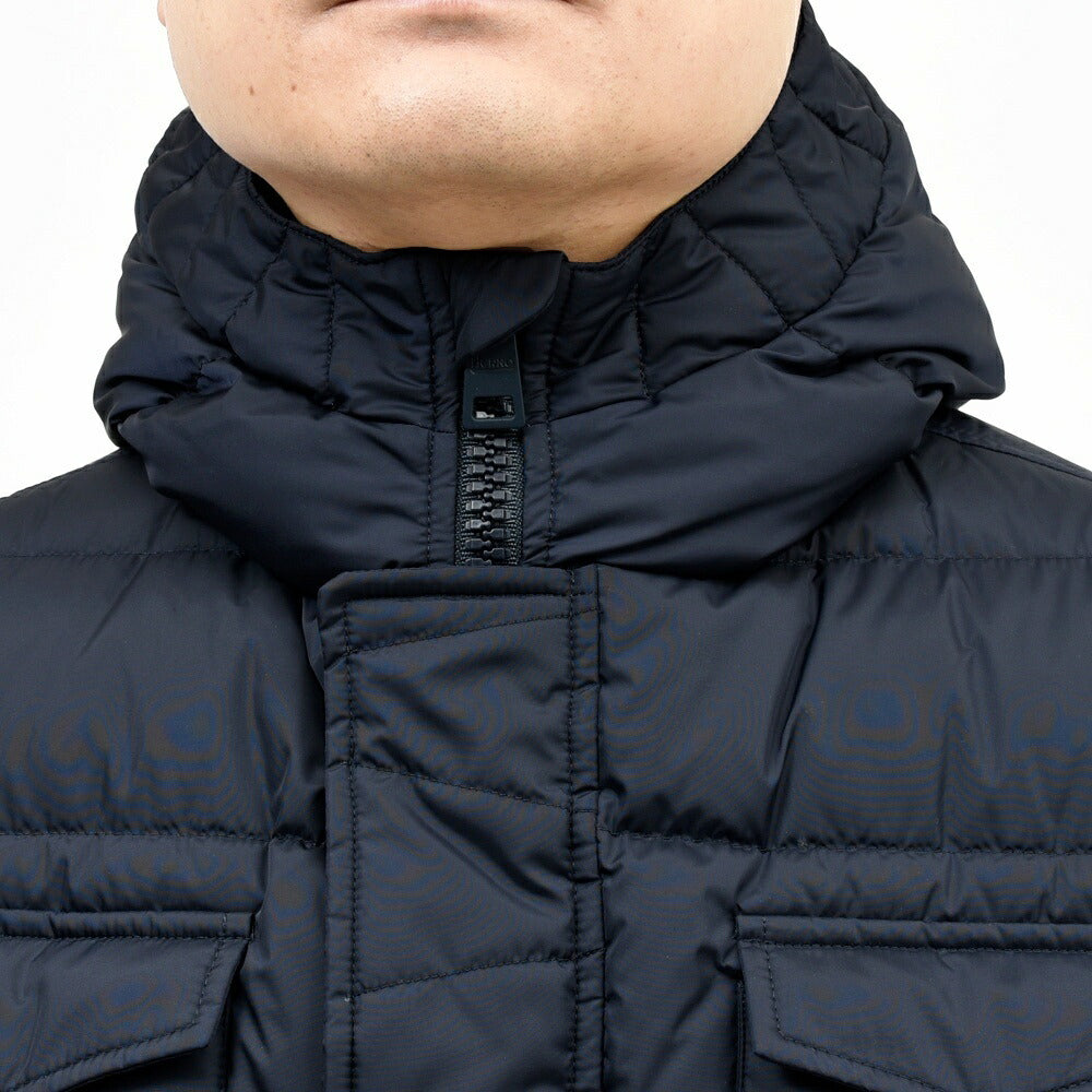 HERNO(ヘルノ) ウォーターレペレントナイロンフーディーダウンジャケット PI0191U-12004Z 14156003132