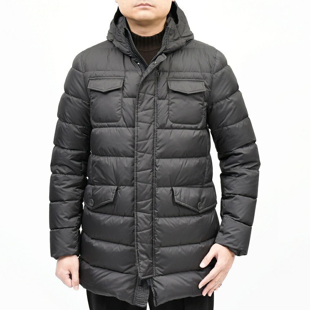 HERNO(ヘルノ) ウォーターレペレントナイロンフーディーダウンジャケット PI0191U-12004Z 14156003132