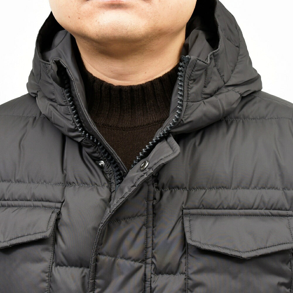 HERNO(ヘルノ) ウォーターレペレントナイロンフーディーダウンジャケット PI0191U-12004Z 14156003132