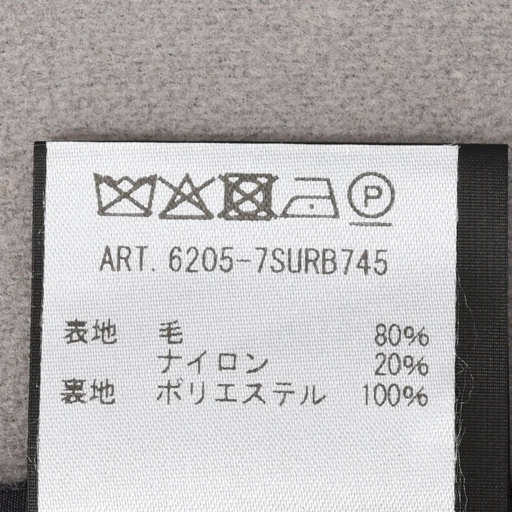 Hevo(イーヴォ)SURBOスルボ ウールナイロンソフトメルトン1Bセミダブルコート 7SURB745 14162004109