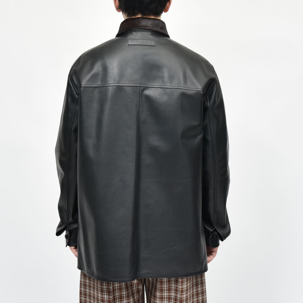 MARNI(マルニ) シープレザーコンビシャツ CUMY0025MQ ULA736 14252401138