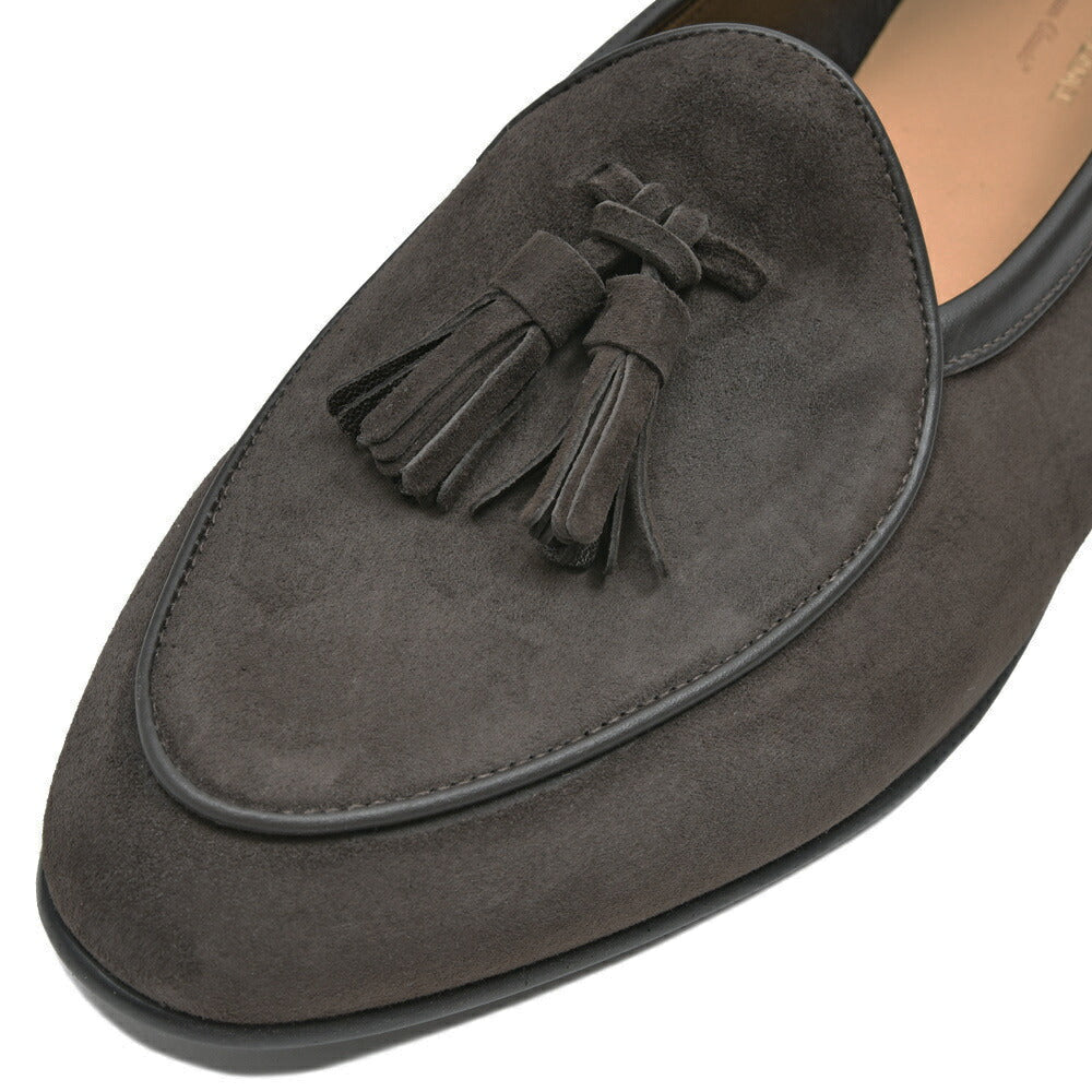 BAUDOIN & LANGE(ボードイン アンド ランジ) ラムスエードタッセルローファー SAGAN TASSEL LOFER SUEDE(ラバーソール)15052000052