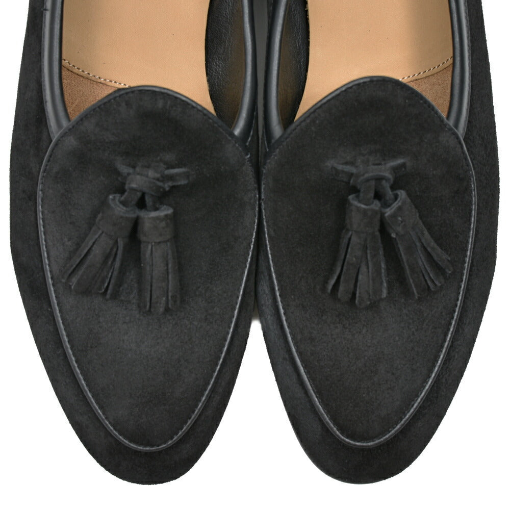 BAUDOIN & LANGE(ボードイン アンド ランジ) ラムスエードタッセルローファー SAGAN TASSEL LOFER SUEDE(ラバーソール)15052000052