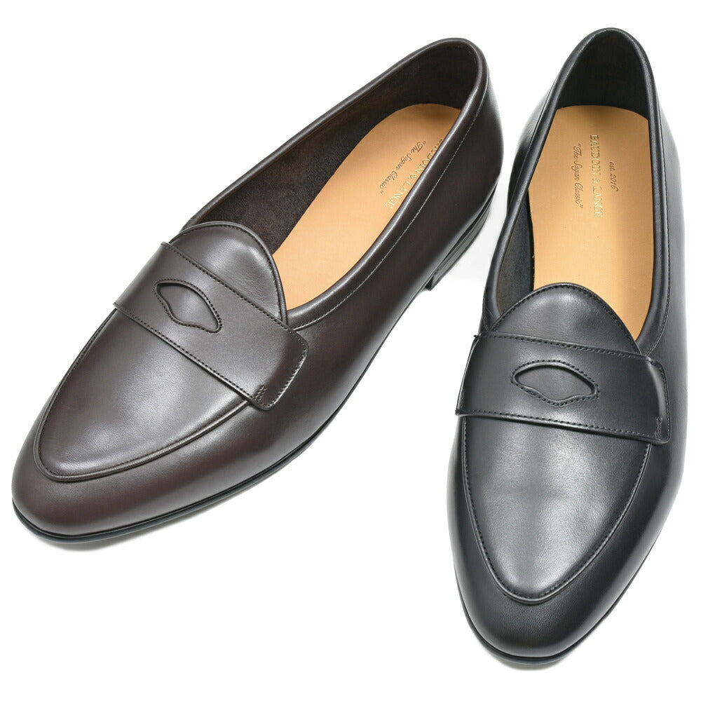 BAUDOIN & LANGE(ボードイン アンド ランジ) カーフレザーペニーローファー SAGAN GINKGO(ラバーソール)245-59500 15061000052