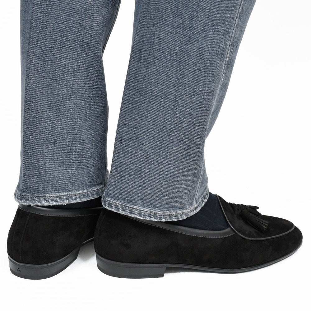 BAUDOIN & LANGE(ボードイン アンド ランジ) ラムスエードタッセルローファー SAGAN CLASSIC TASSELS(ラバーソール)245-59502 15061002052
