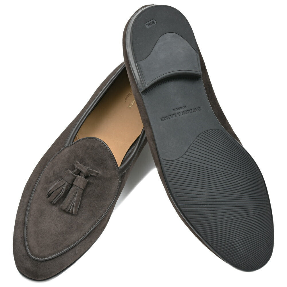 BAUDOIN & LANGE(ボードイン アンド ランジ) ラムスエードタッセルローファー SAGAN CLASSIC TASSELS(ラバーソール)245-59502 15061002052