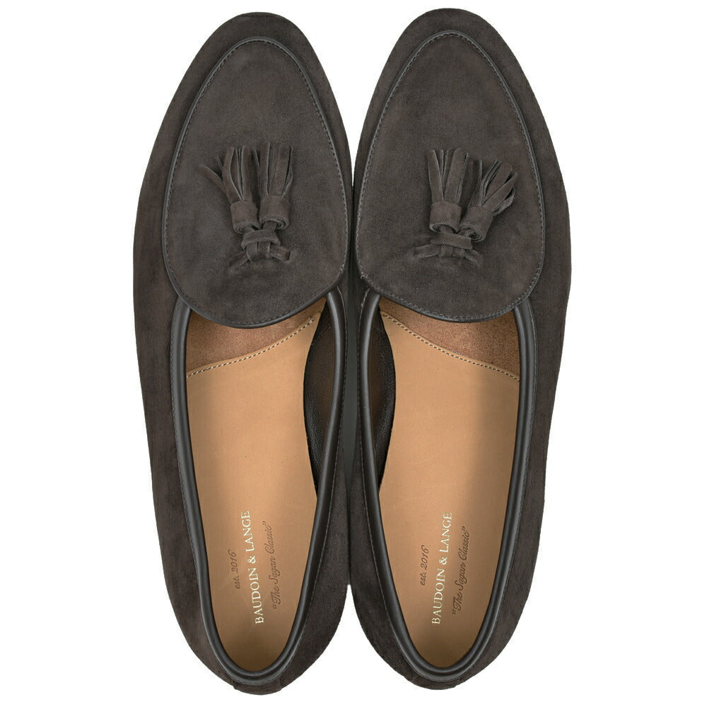 BAUDOIN & LANGE(ボードイン アンド ランジ) ラムスエードタッセルローファー SAGAN CLASSIC TASSELS(ラバーソール)245-59502 15061002052