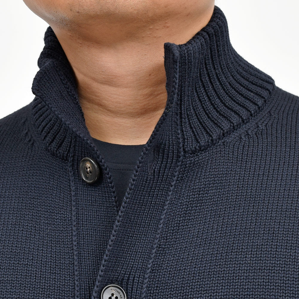 ZANONE(ザノーネ) 5ゲージウールスタンドカラーニットカーディガン CHIOTO/SLIM FIT/810130/ZR229/45602 16052000052