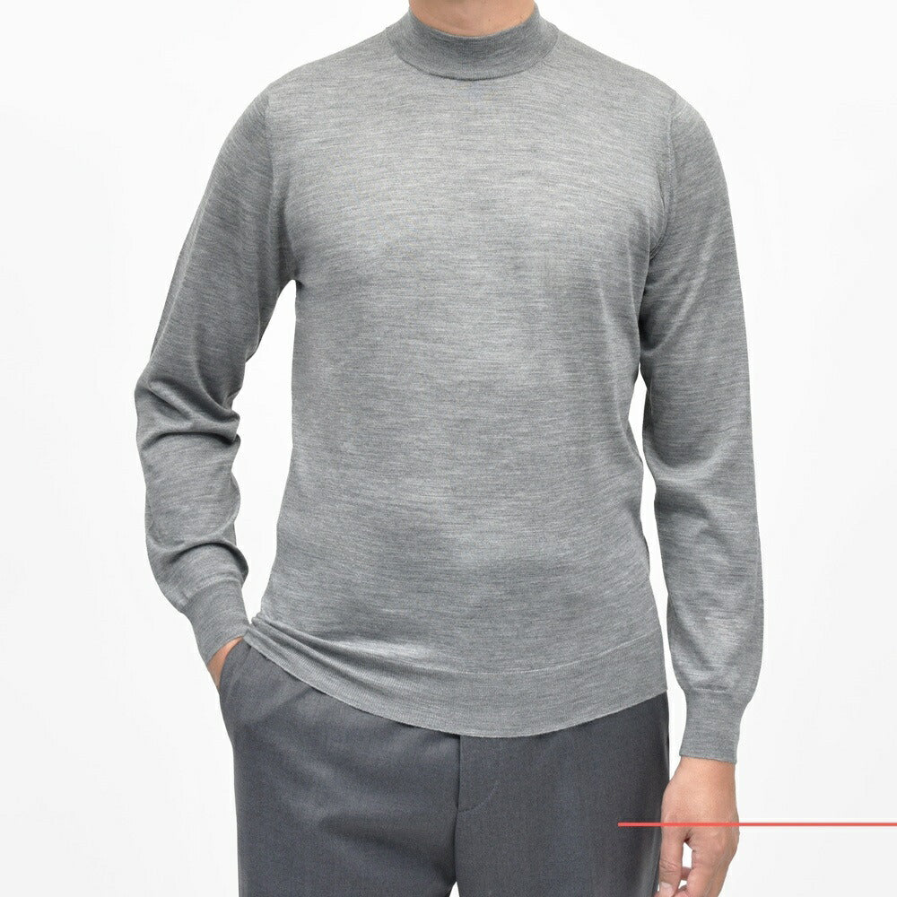 FILIPPO DE LAURENTIIS(フィリッポ デ ローレンティス) 18ゲージウールシルクカシミアモックネックニット LU1ML13 16052004109