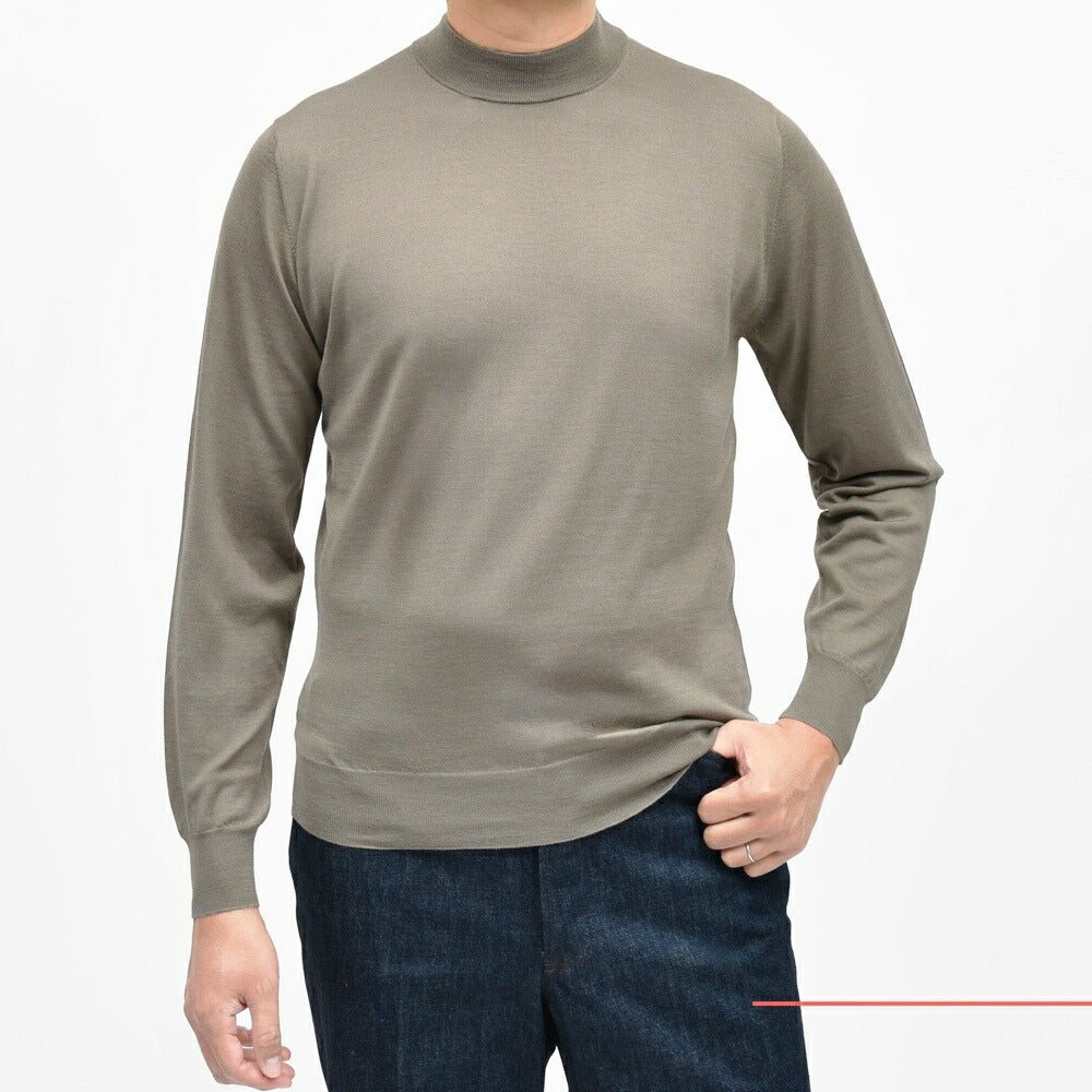 FILIPPO DE LAURENTIIS(フィリッポ デ ローレンティス) 18ゲージウールシルクカシミアモックネックニット LU1ML13 16052004109