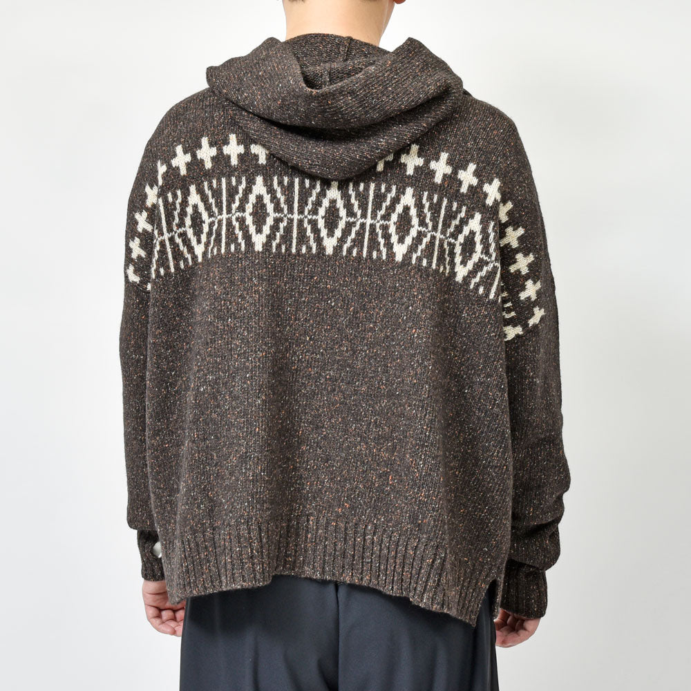 ma'ry'ya(マリア) ウールナイロンシルクニットフーディ YRK081 16052400025
