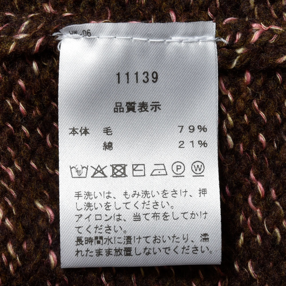 RENCONTRANT(レンコントラント) ウールコットンメランジクルーネックニット 11139 16052403172