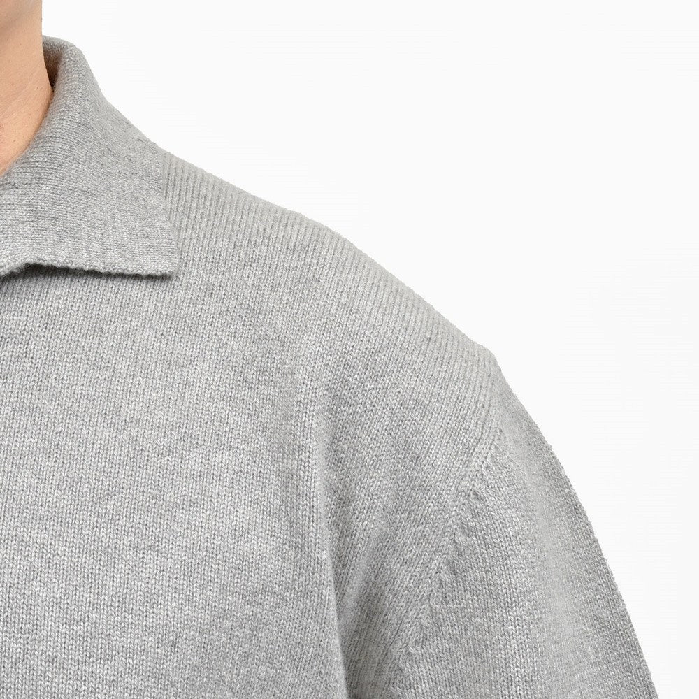 SEASE(シーズ) POLO COARSEHAIR ハイゲージカシミアスキッパーニットポロ SE252UAKP040XG053 16056000039