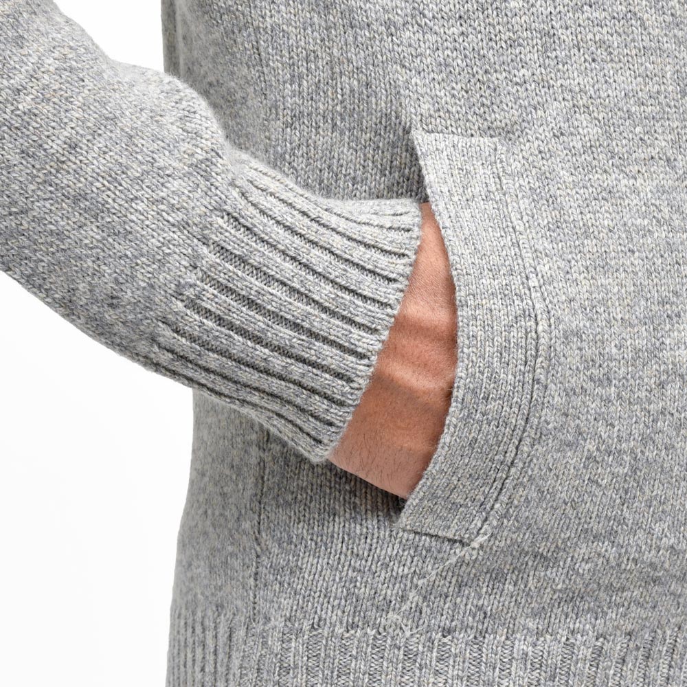 ZANONE(ザノーネ) 5ゲージメランジウールスタンドカラーニットカーディガン CHIOTO/SLIM FIT/810130/ZN233/45601(M) 16056300052