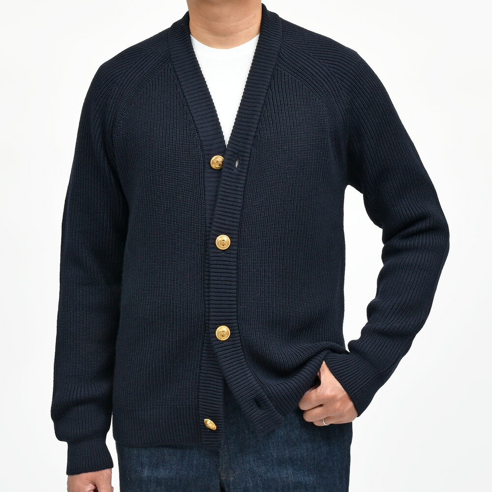 ZANONE(ザノーネ) 7Gゲージウールハーフフィッシャーマンリブニットカーディガン CARD RAG/SLIM FIT/810236/ZN235/45603(M) 16056305052