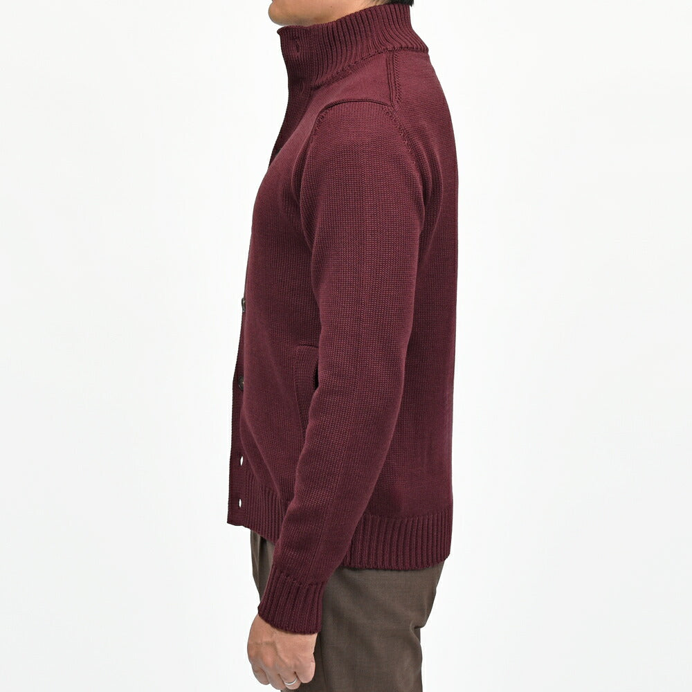 ZANONE(ザノーネ) 5ゲージウールスタンドカラーニットカーディガン CHIOTO/SLIM FIT/810130/ZR229/45602(M) 16056307052