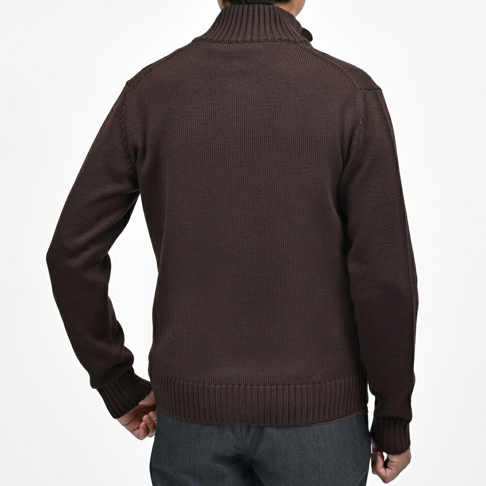 ZANONE(ザノーネ) 5ゲージウールスタンドカラーニットカーディガン CHIOTO/SLIM FIT/810130/ZR229/45602(M) 16056307052