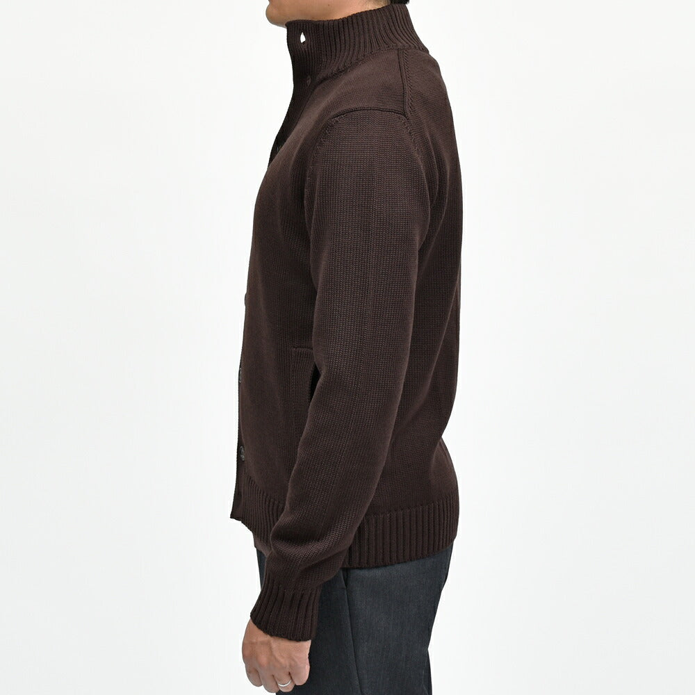 ZANONE(ザノーネ) 5ゲージウールスタンドカラーニットカーディガン CHIOTO/SLIM FIT/810130/ZR229/45602(M) 16056307052