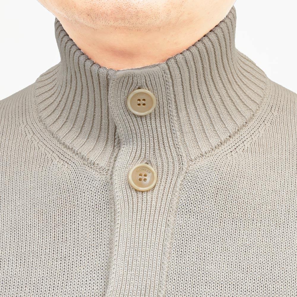 ZANONE(ザノーネ) 7ゲージリネンコットンスタンドカラーニットカーディガン CHIOTO/SLIM FIT/810150/Z1337/55601 16061000052