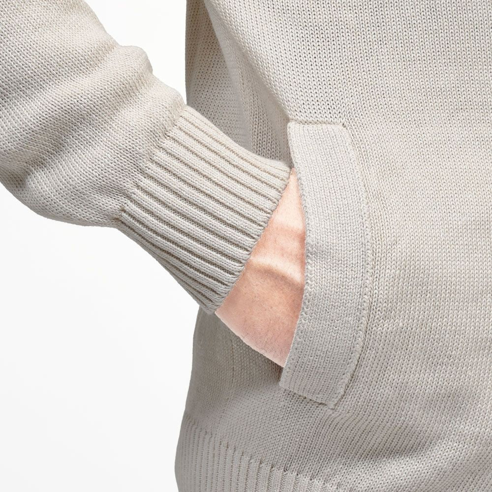 ZANONE(ザノーネ) 7ゲージリネンコットンスタンドカラーニットカーディガン CHIOTO/SLIM FIT/810150/Z1337/55601 16061000052