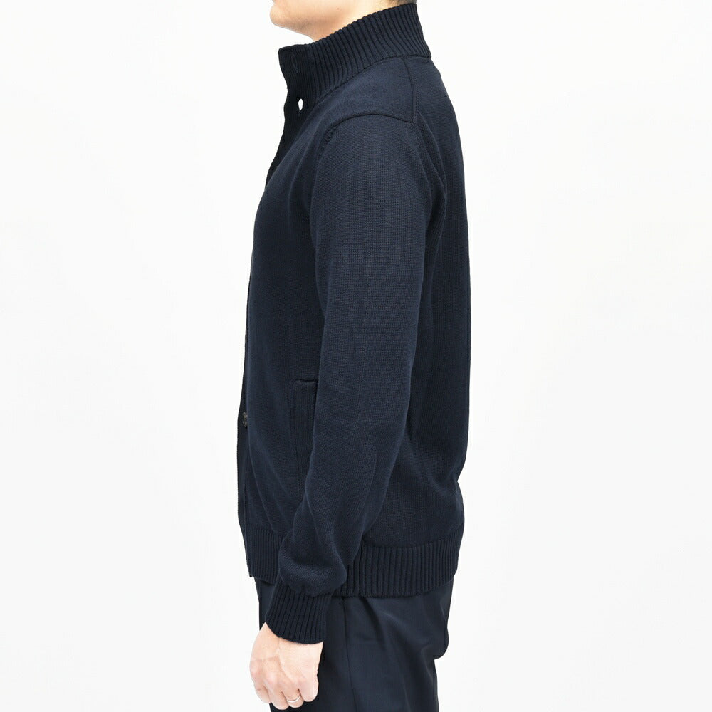 ZANONE(ザノーネ) 7ゲージリネンコットンスタンドカラーニットカーディガン CHIOTO/SLIM FIT/810150/Z1337/55601 16061000052