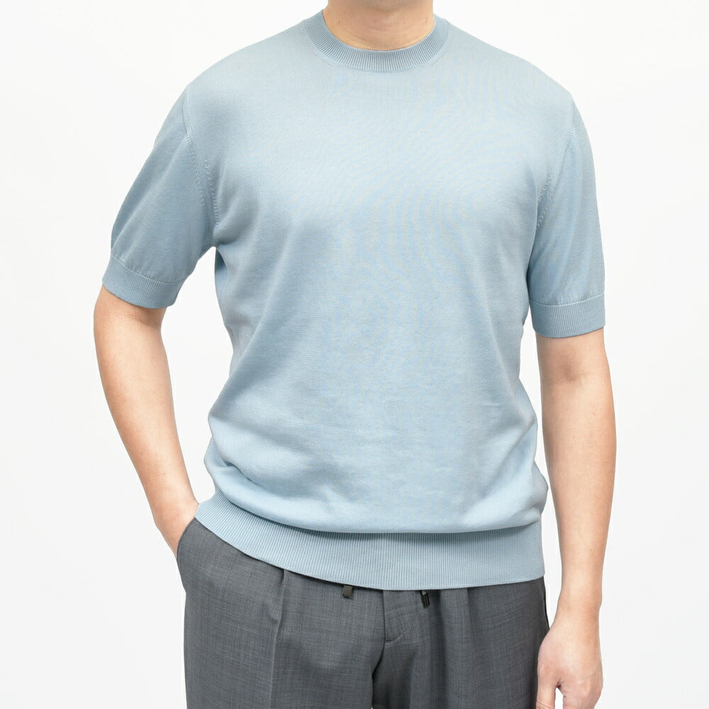 FILIPPO DE LAURENTIIS(フィリッポ デ ローレンティス) 12ゲージコットンS/Sクルーネックニット GC1MC46 16061000109