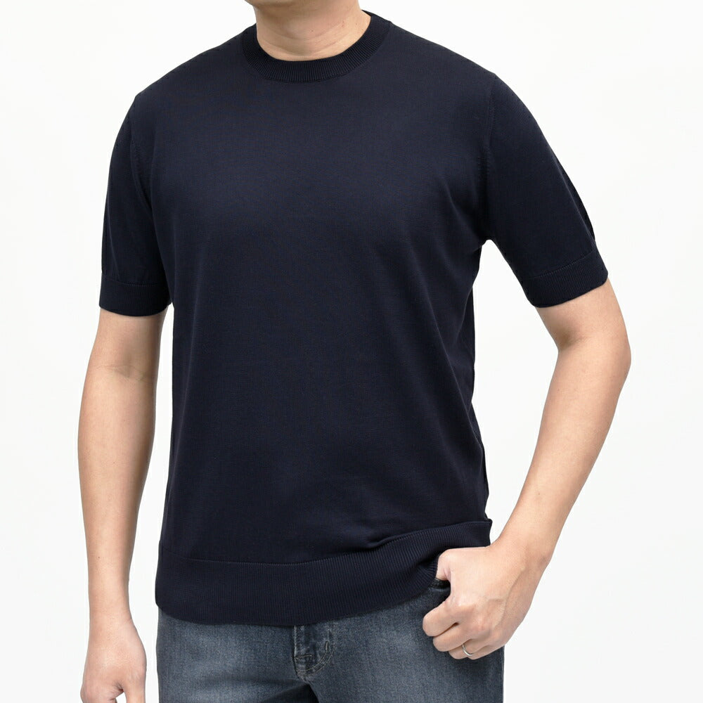 FILIPPO DE LAURENTIIS(フィリッポ デ ローレンティス) 12ゲージコットンS/Sクルーネックニット GC1MC46 16061000109