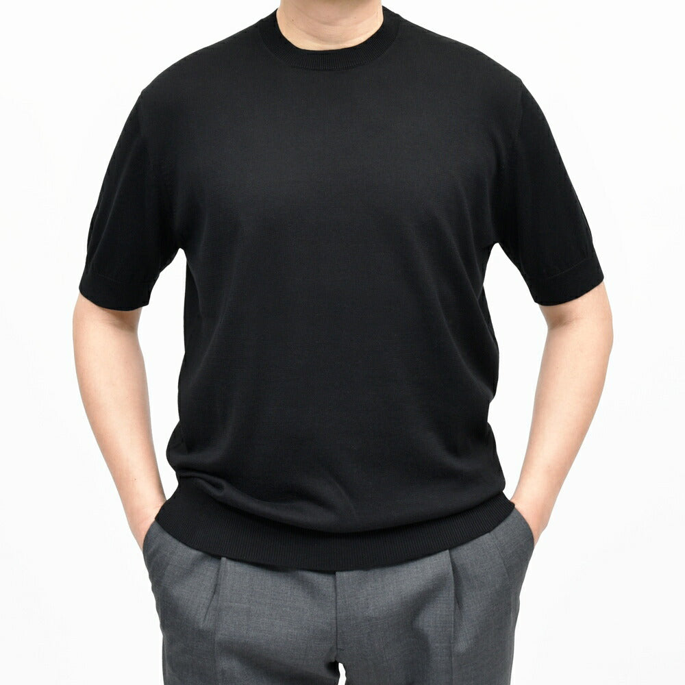 FILIPPO DE LAURENTIIS(フィリッポ デ ローレンティス) 12ゲージコットンS/Sクルーネックニット GC1MC46 16061000109