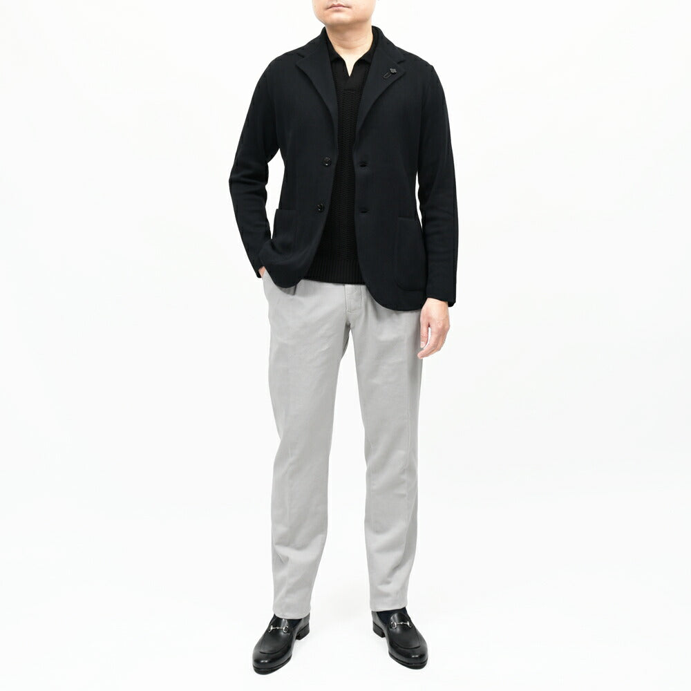 LARDINI(ラルディーニ) コットンミラノリブニットジャケット JCNCJLJM56/CN66003 16061001109
