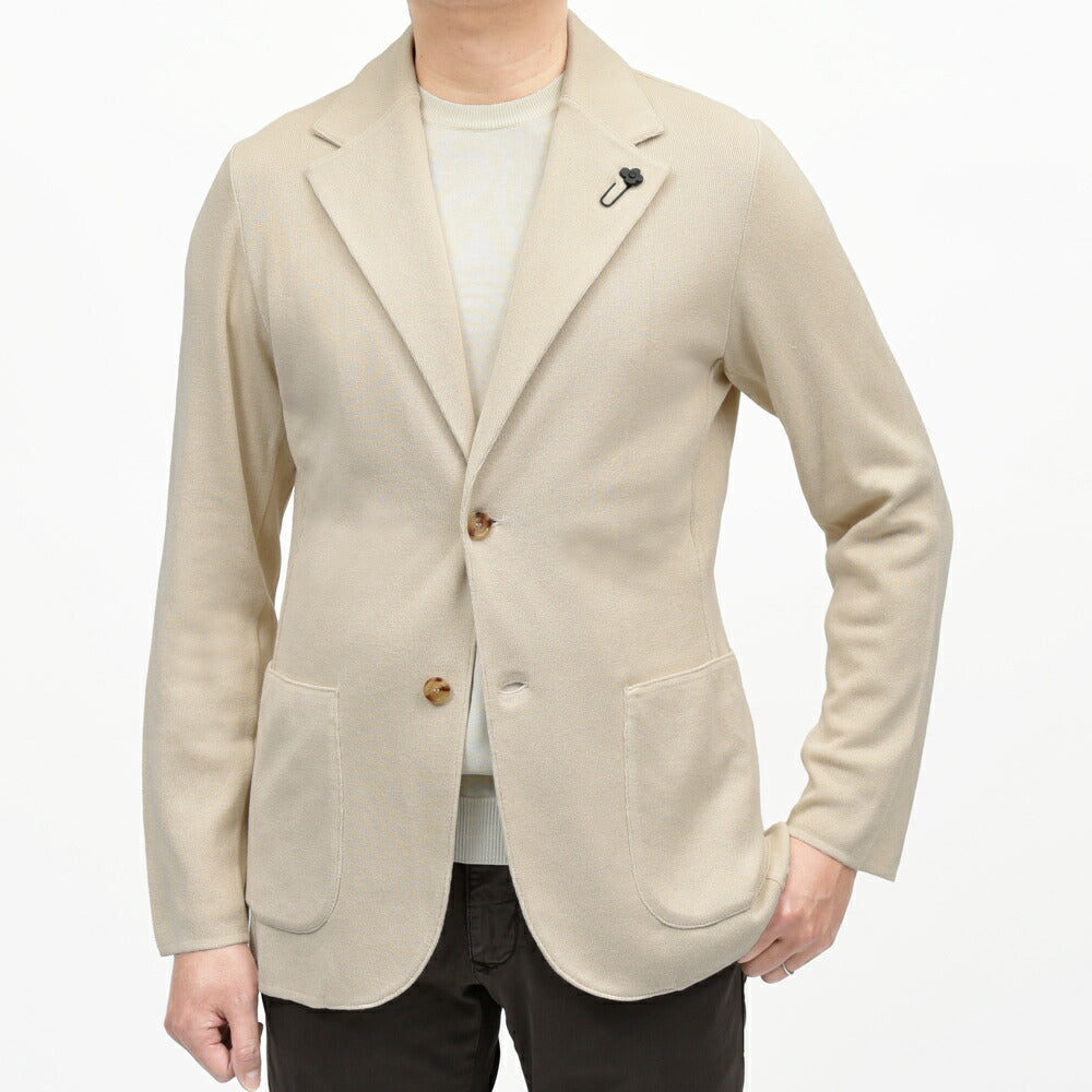 LARDINI(ラルディーニ) コットンミラノリブニットジャケット JCNCJLJM56/CN66003 16061001109