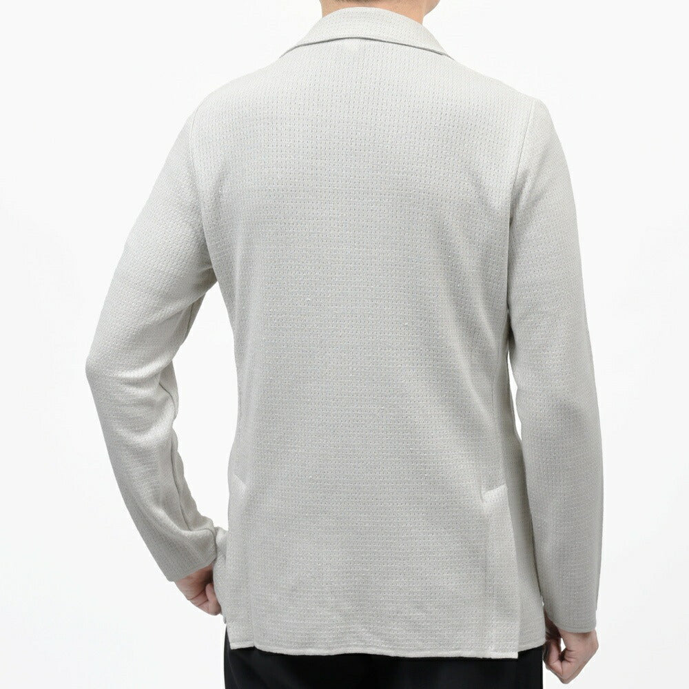 LARDINI(ラルディーニ) リネンコットンメッシュニットジャケット CNCJLJM56/PA66006 16061005109