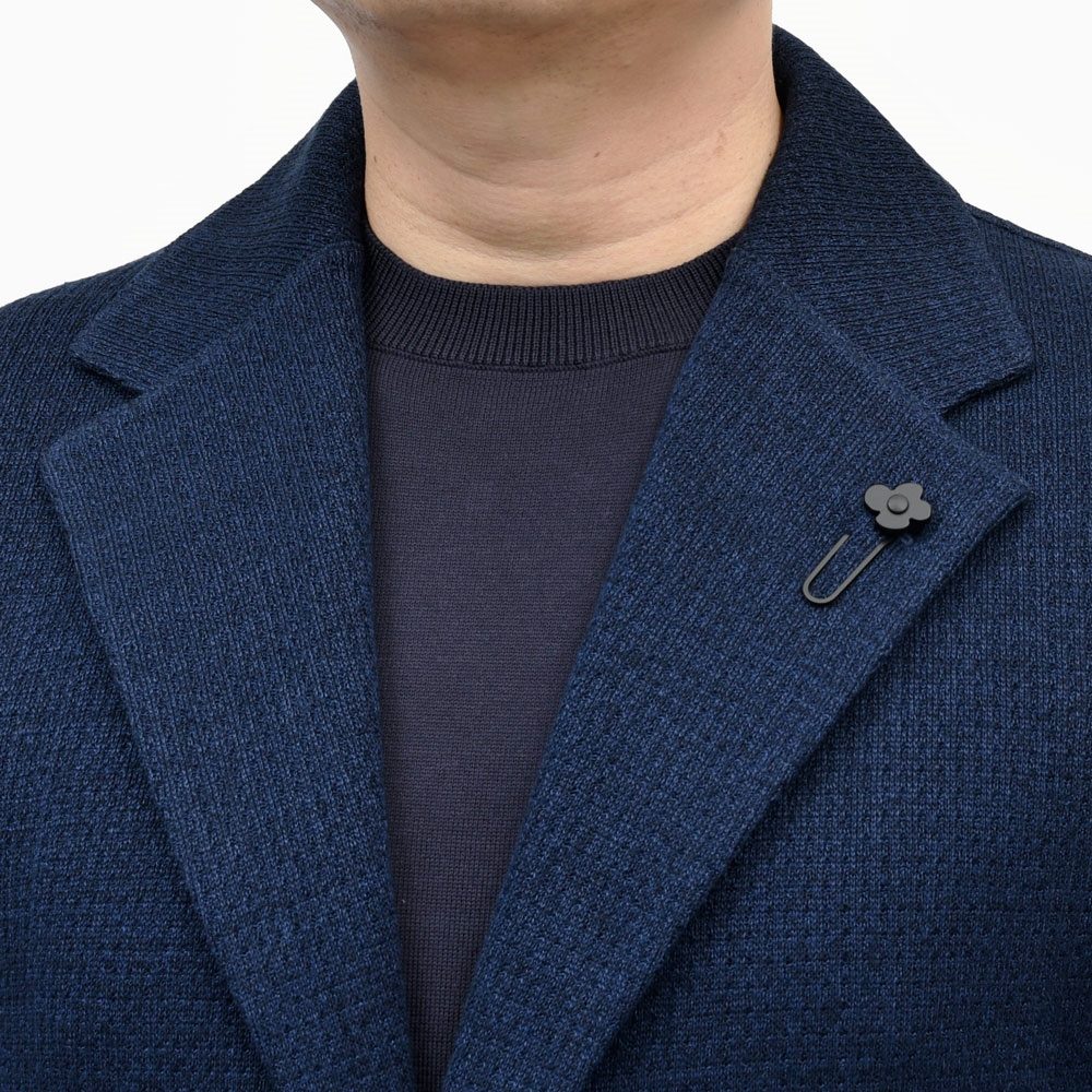 LARDINI(ラルディーニ) リネンコットンメッシュニットジャケット CNCJLJM56/PA66006 16061005109
