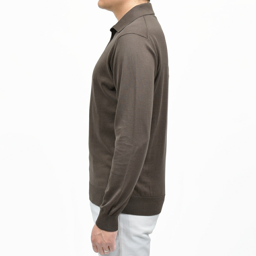 FILIPPO DE LAURENTIIS(フィリッポ デ ローレンティス) 12ゲージコットンL/Sニットポロ PL1ML46 16061006109