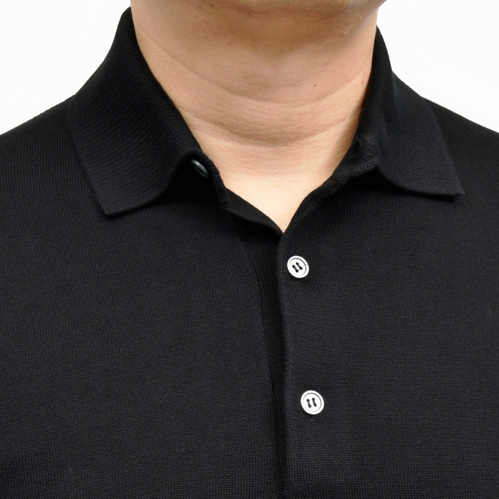 FILIPPO DE LAURENTIIS(フィリッポ デ ローレンティス) 12ゲージコットンL/Sニットポロ PL1ML46 16061006109