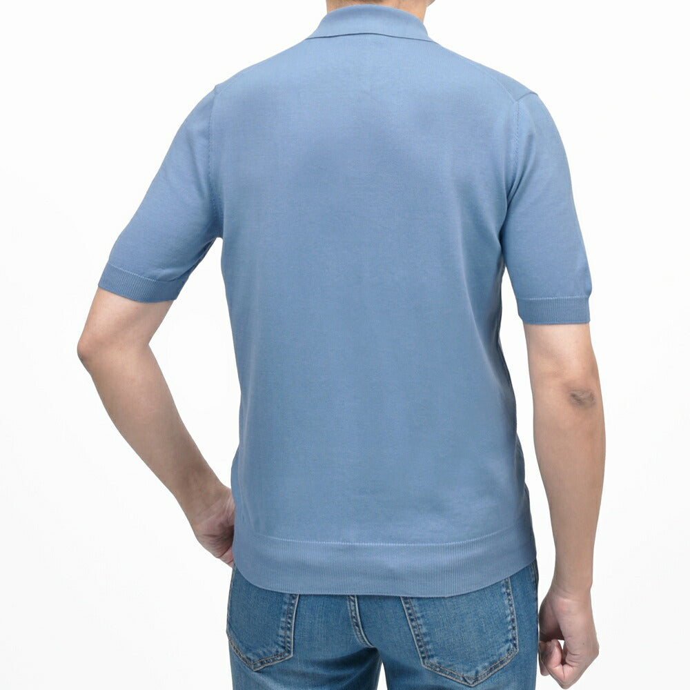 GRAN SASSO(グランサッソ) 12ゲージソフトコットンS/Sスキッパーニットポロ 57186/18170 16061013035