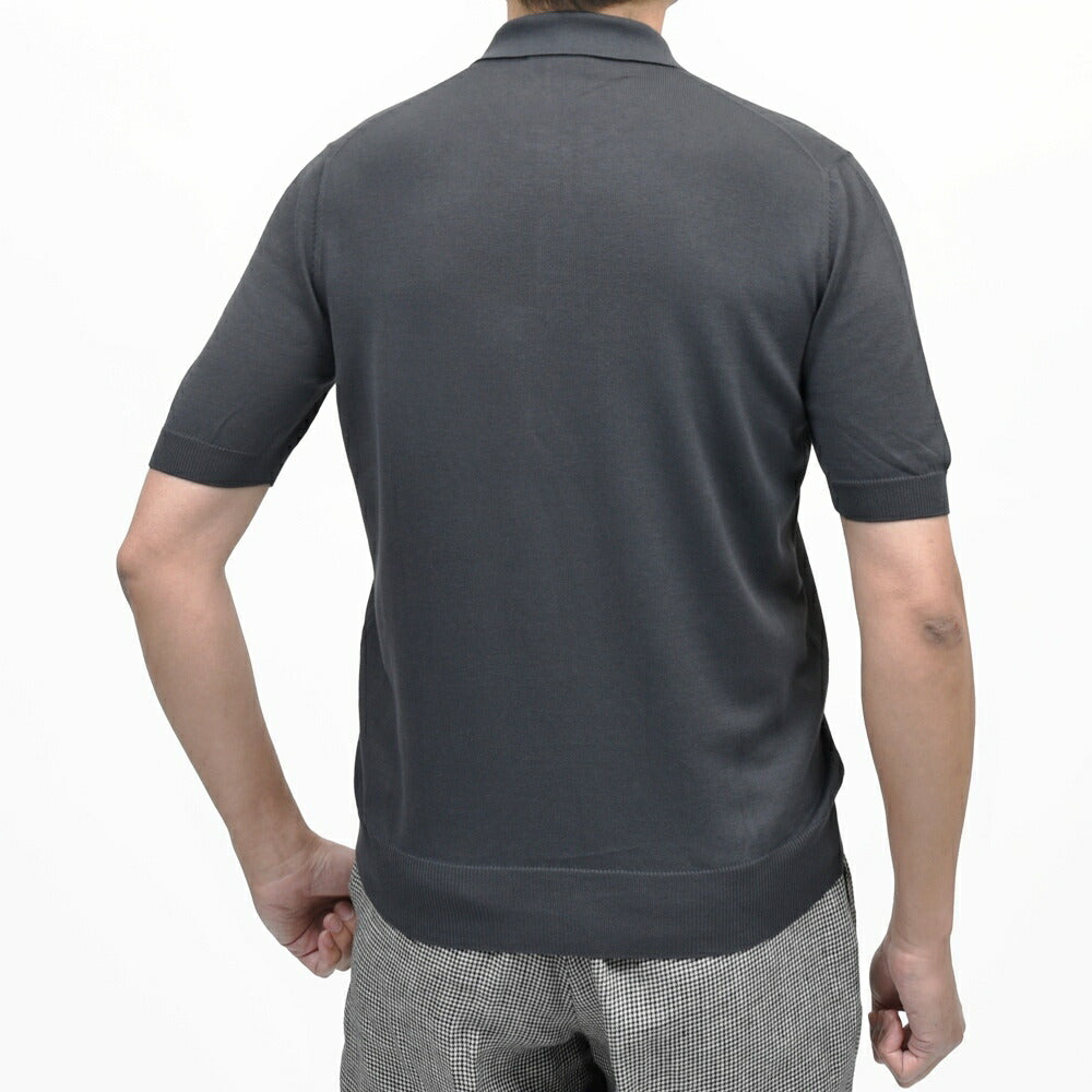 GRAN SASSO(グランサッソ) 12ゲージソフトコットンS/Sスキッパーニットポロ 57186/18170 16061013035
