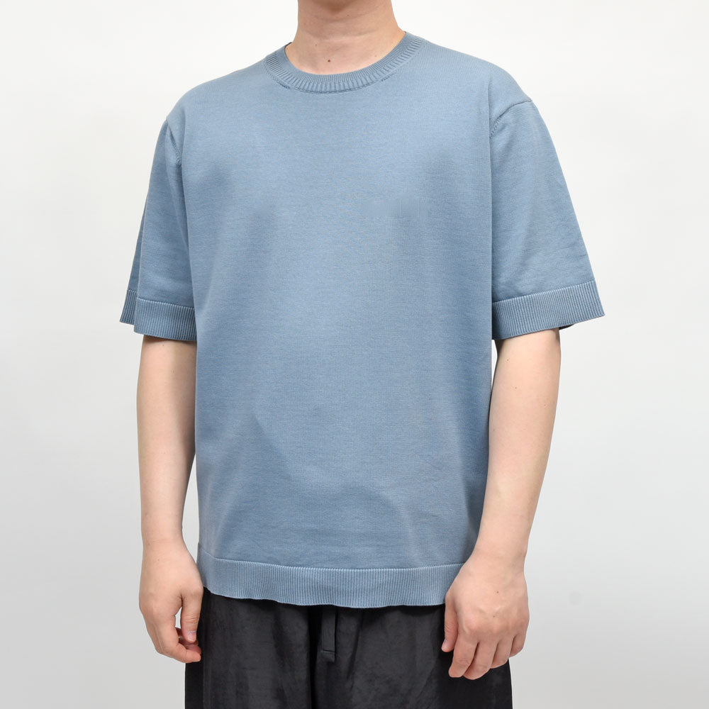 AMBELL(アンベル) KEY PIECE コットンシルククルーネックS/Sニット 00133 16061401163