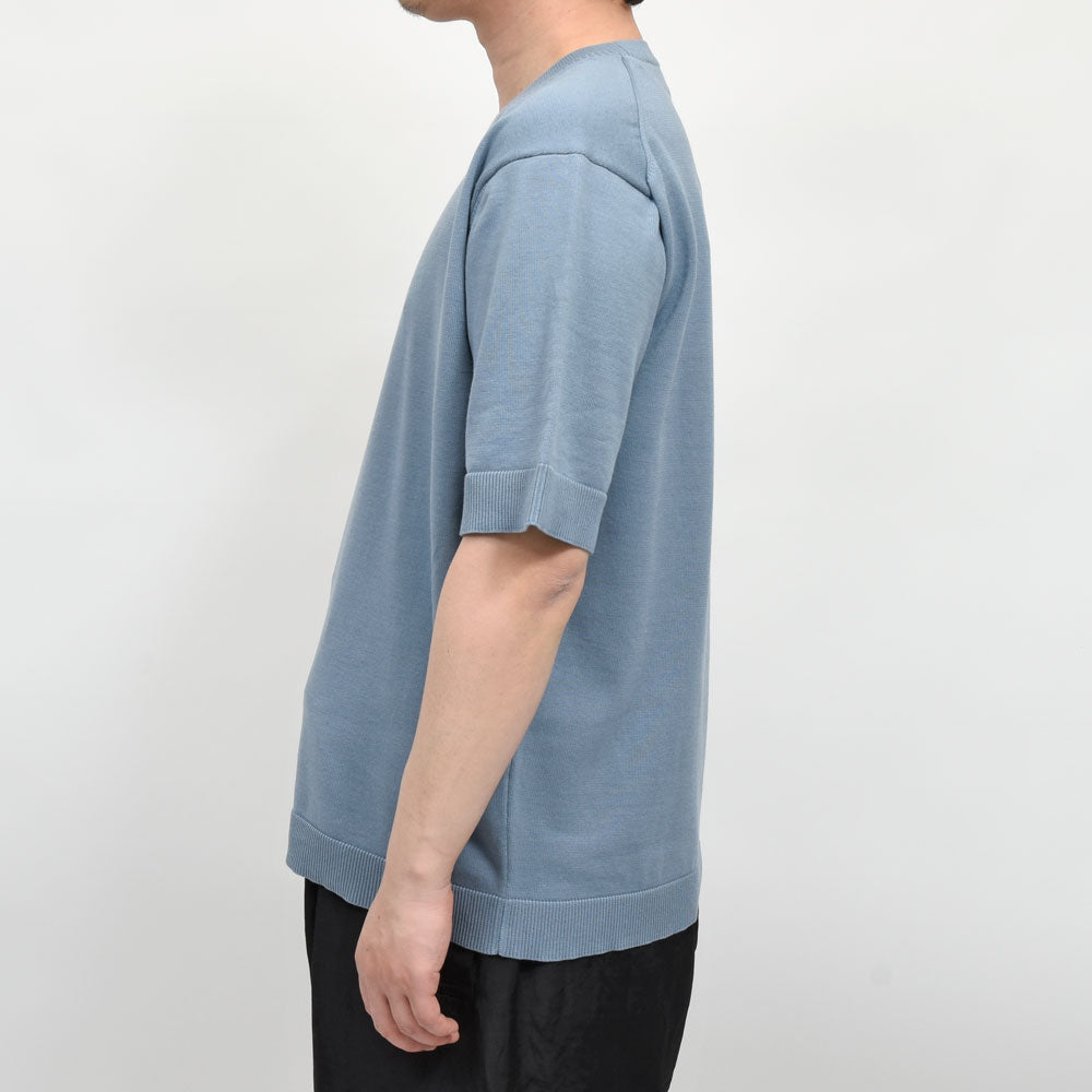 AMBELL(アンベル) KEY PIECE コットンシルククルーネックS/Sニット 00133 16061401163