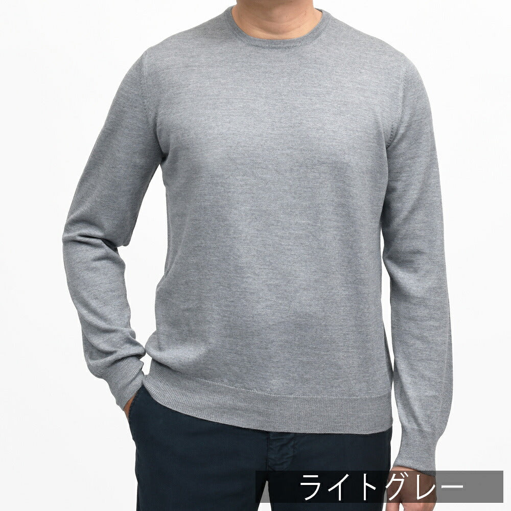 GRAN SASSO(グランサッソ)12ゲージウールクルーネックニット 55167/14290 16062000035