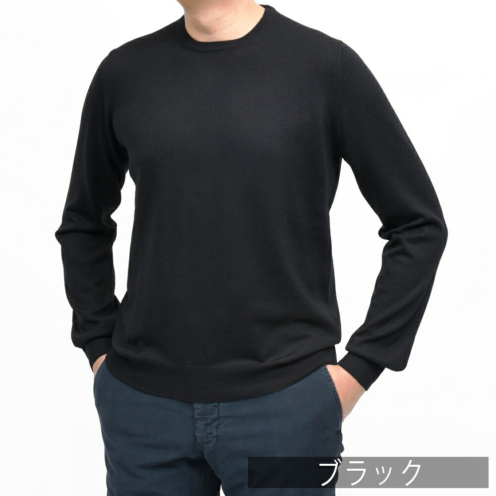 GRAN SASSO(グランサッソ)12ゲージウールクルーネックニット 55167/14290 16062000035