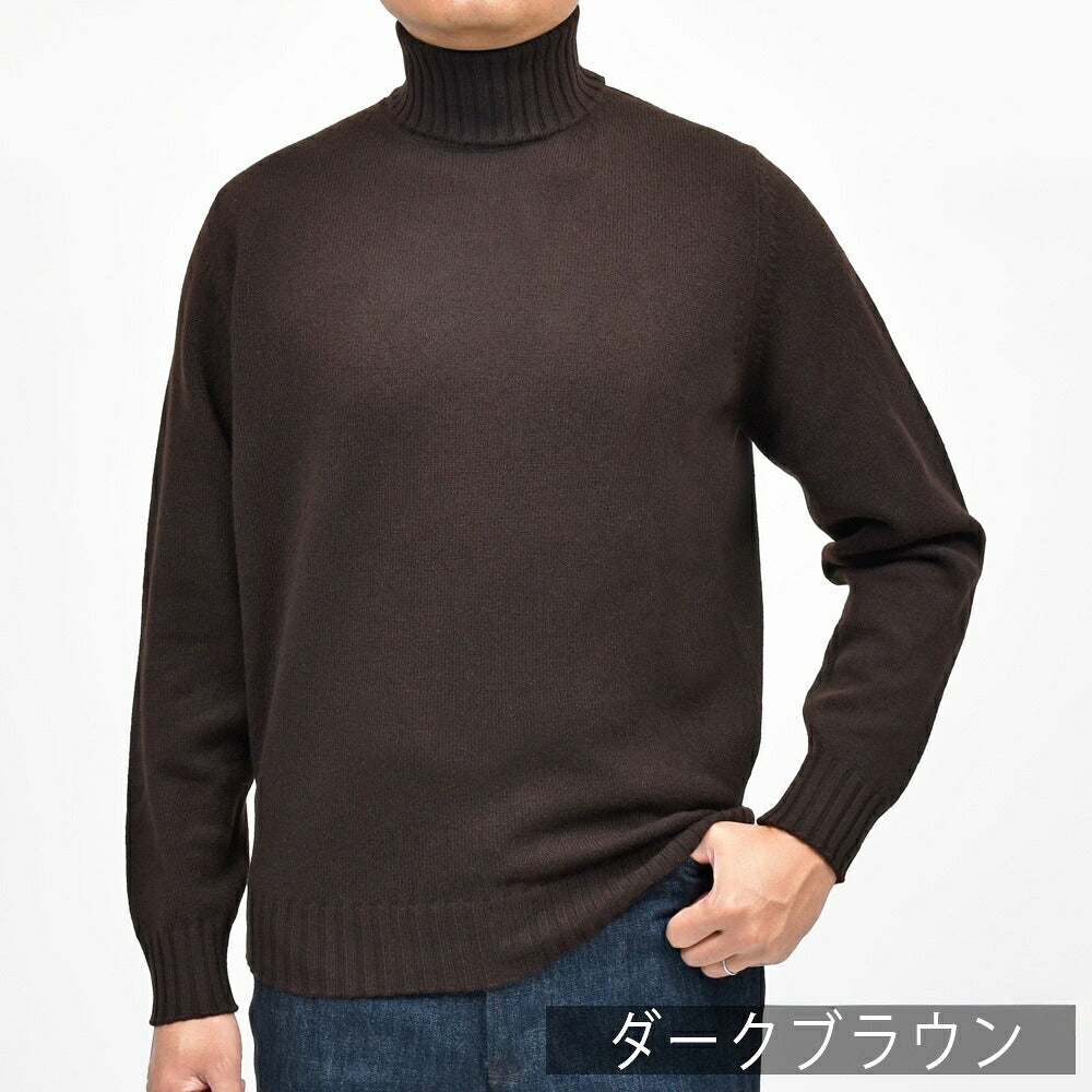 FILIPPO DE LAURENTIIS(フィリッポ デ ローレンティス)7ゲージウールカシミアタートルネックニット 5DV3ML60 16062000109