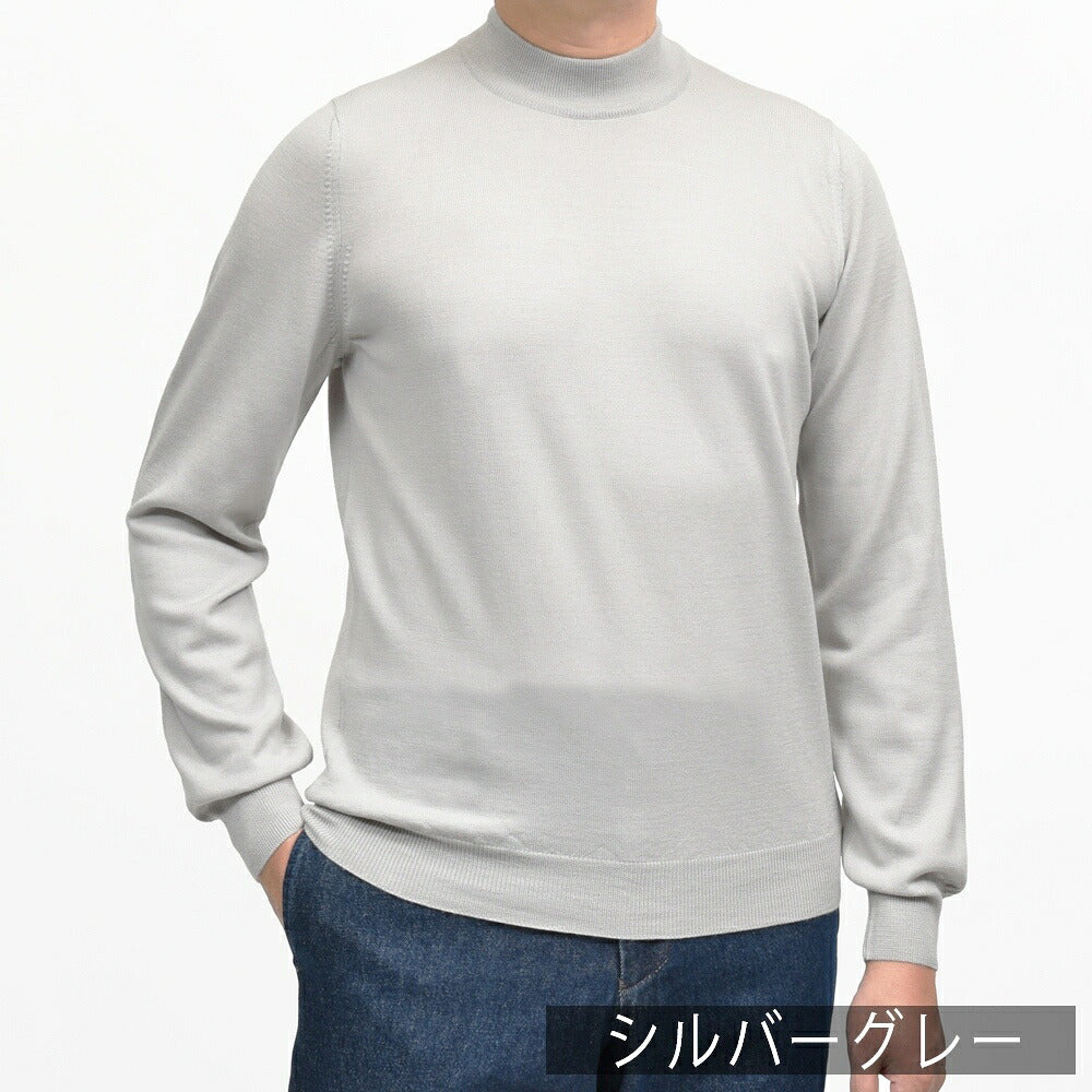 GRAN SASSO(グランサッソ)12ゲージウールモックネックニット 55108/14290 16062001035