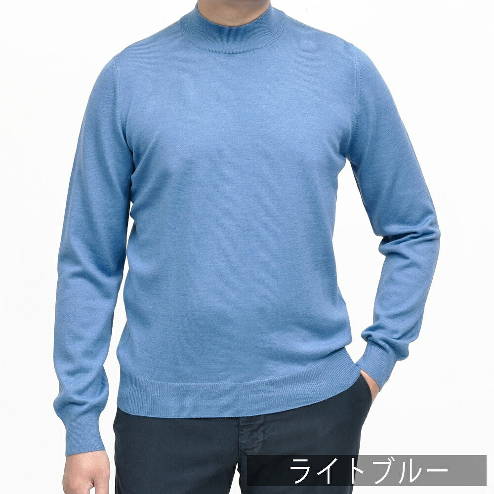 GRAN SASSO(グランサッソ)12ゲージウールモックネックニット 55108/14290 16062001035