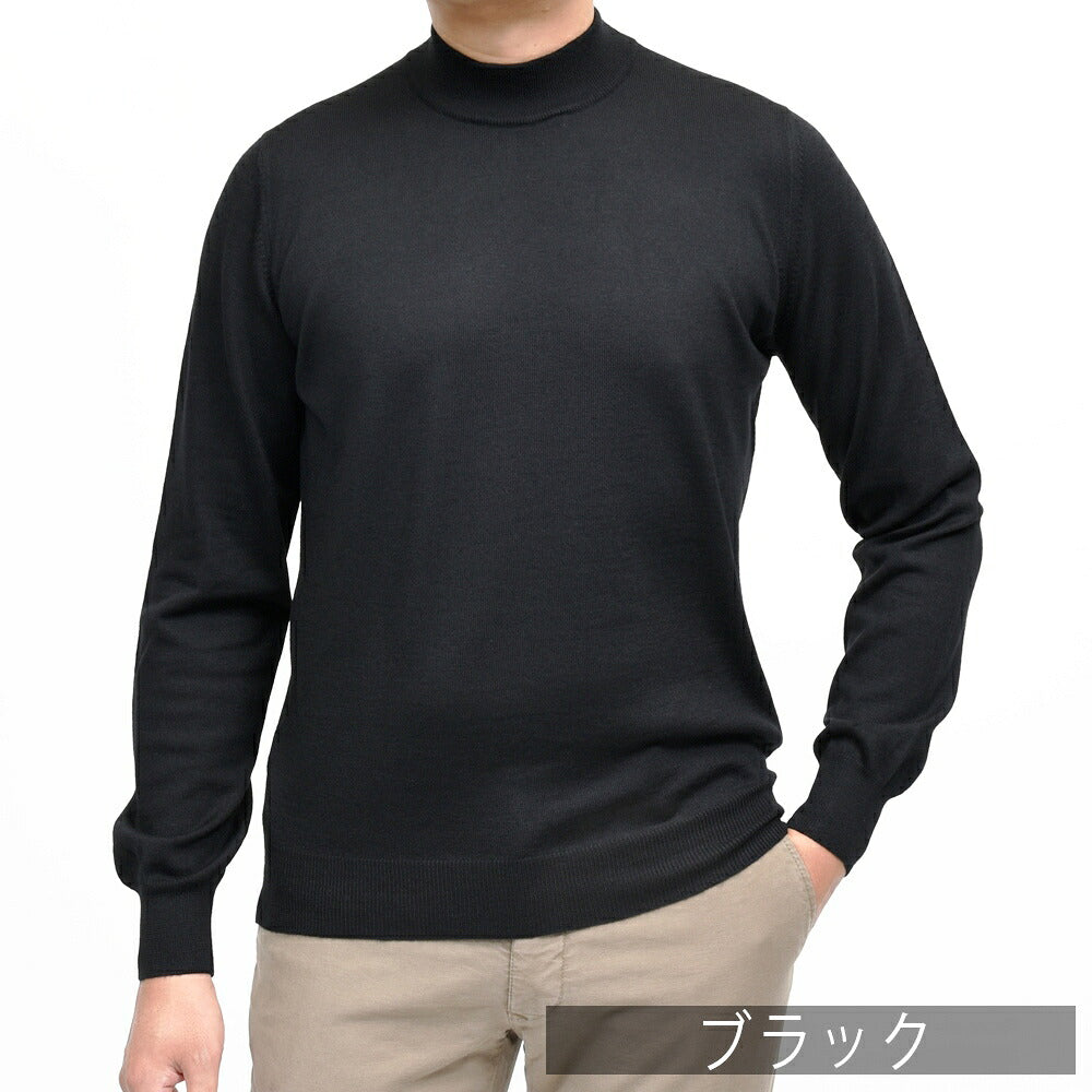 GRAN SASSO(グランサッソ)12ゲージウールモックネックニット 55108/14290 16062001035