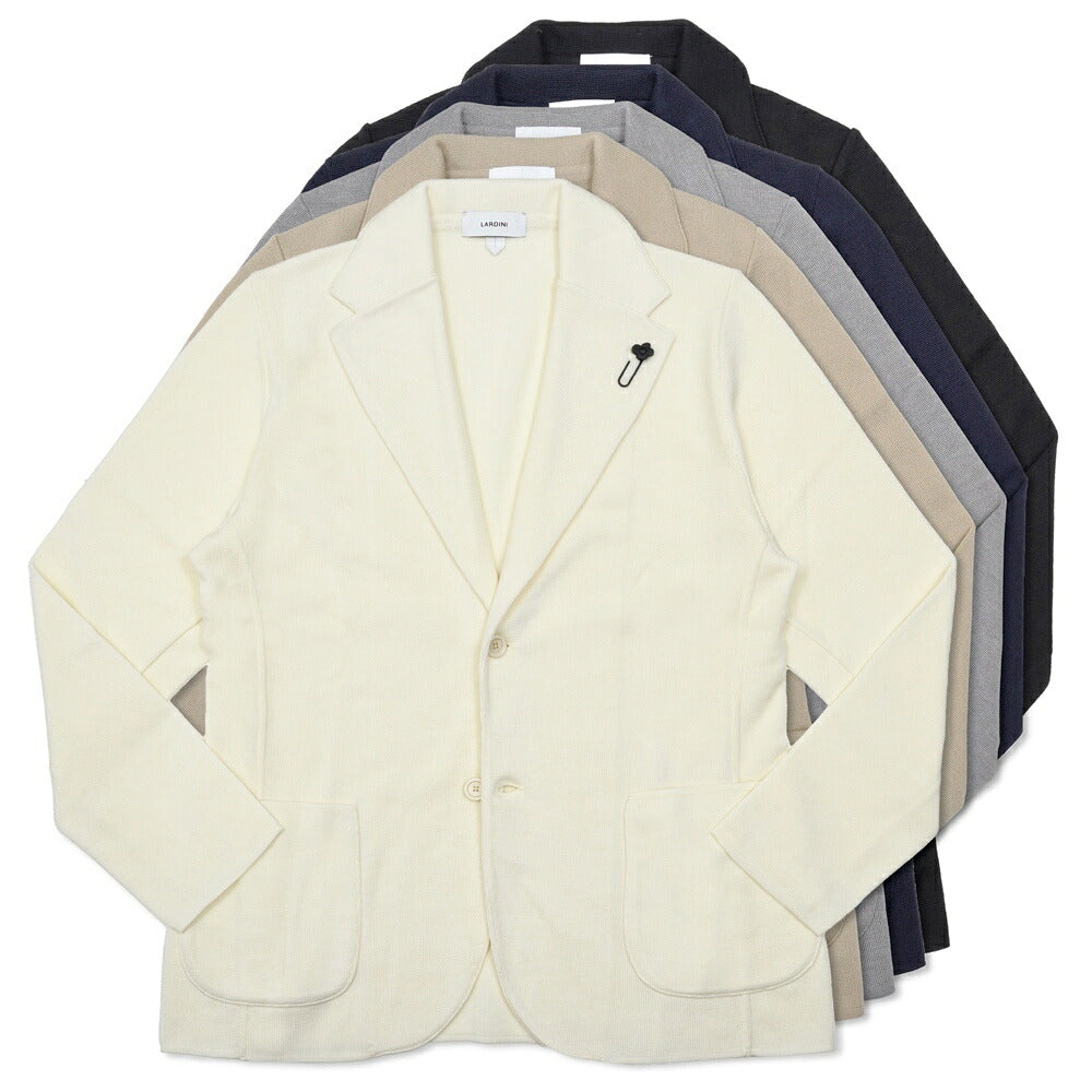 LARDINI(ラルディーニ) ウールミラノリブニットジャケット CNCJLJM56/CN65000 16062004109