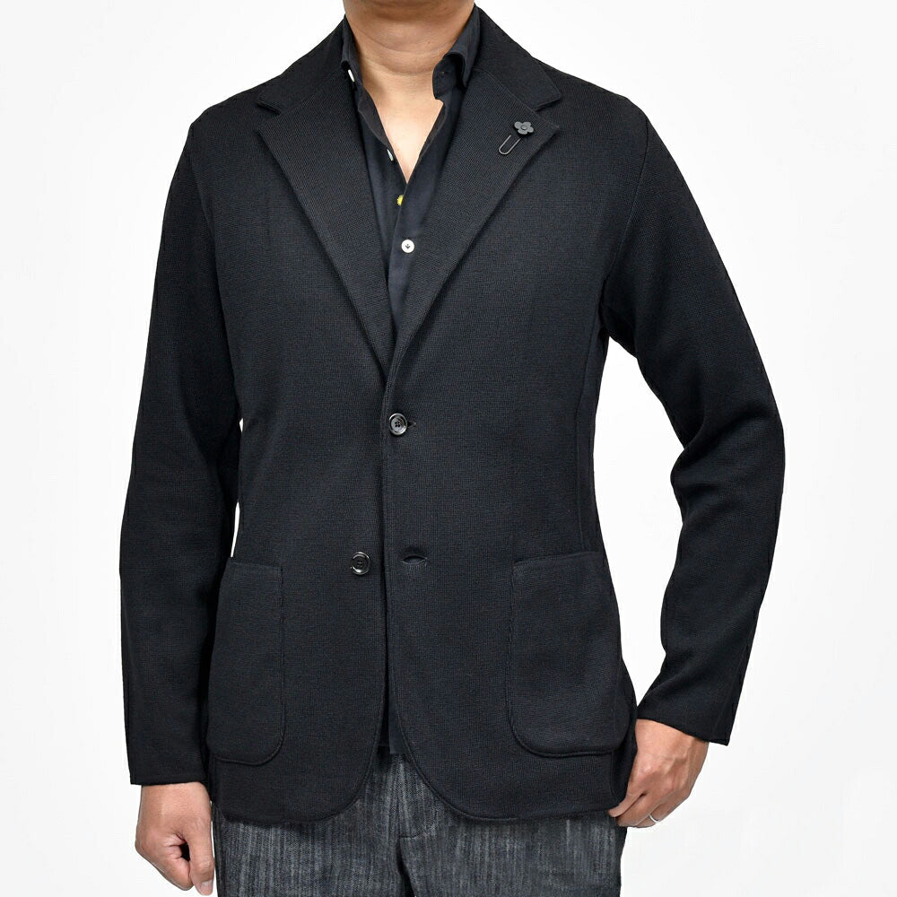 LARDINI(ラルディーニ) ウールミラノリブニットジャケット CNCJLJM56/CN65000 16062004109