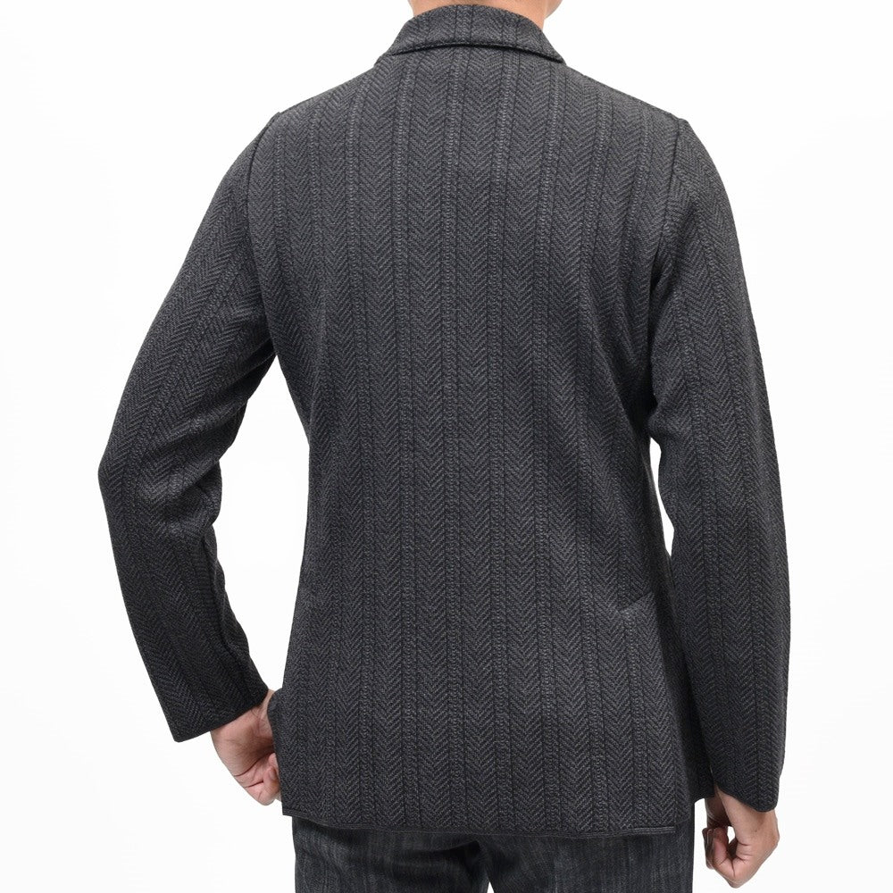 LARDINI(ラルディーニ) ウールヘリンボーンダブルニットジャケット CNJLJM57/AC67004 16062005109