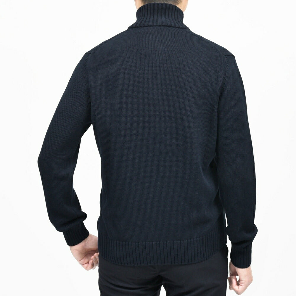 ZANONE(ザノーネ) 5ゲージソフトコットンスタンドカラーニットカーディガン CHIOTO/SLIM FIT/810150/ZN392/55602(M) 16065301052