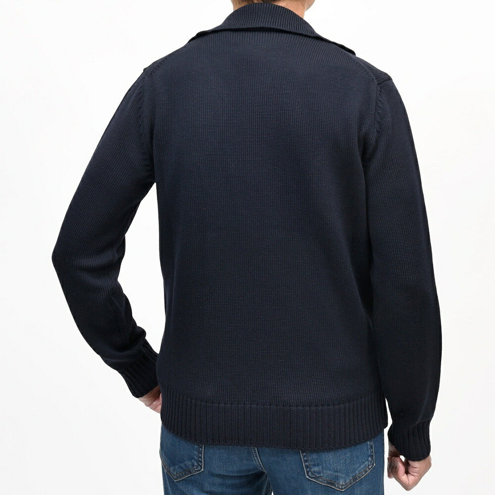 ZANONE(ザノーネ)5ゲージウールシャツカラーニットカーディガン KOBE/SLIM FIT/810180/ZR229/65802 16066000052